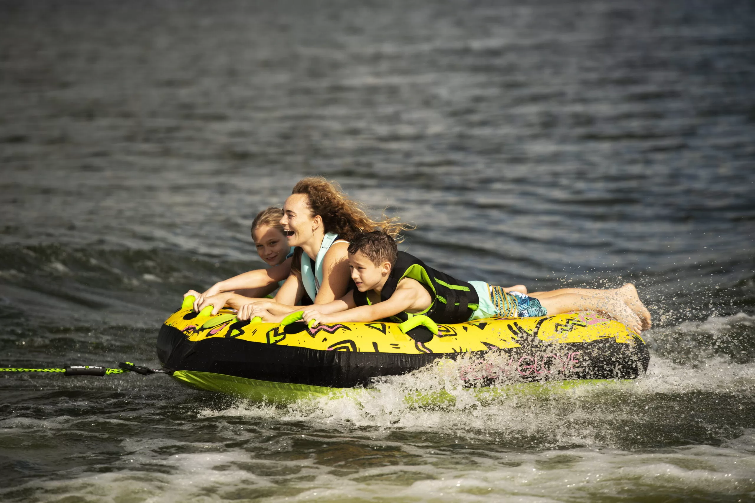 Body Glove Riverside 3-Person Yellow Waterskiing Towables