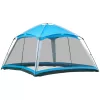 Outsunny 12' x 12' Screen House Room, 8 Person Camping Tent w/ Carry Bag and 4 Mesh Walls for Hiking, Backpacking, and Traveling, Easy Set Up