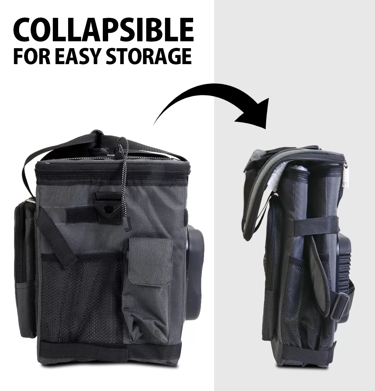 Koolatron Thermoelectric Iceless Electric Cooler Bag, 12Volt 26 qt (25 L) Black Gray