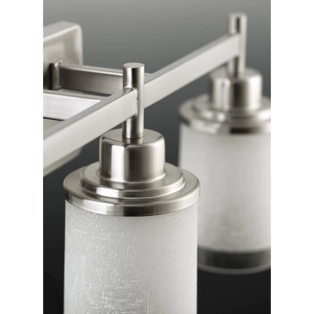 Progress Lighting Alexa 22-in 3-Light Brushed Nickel Modern/Contemporary Vanity Light - Image 9