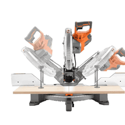 RIDGID Miter Saw R4123 15 Amp Corded 12 in. Dual Bevel with LED