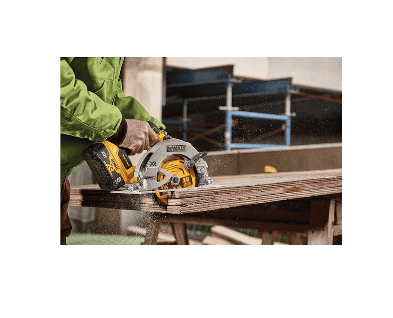 DEWALT Circular Saw DCS574W1 XR POWER DETECT 20-Volt Max 7-1/4-in Brushless Cordless (1-Battery and Charger Included) - Image 10