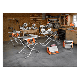 RIDGID Miter Saw R4113 15 Amp 10 in. Dual Bevel with LED Cut Line Indicator
