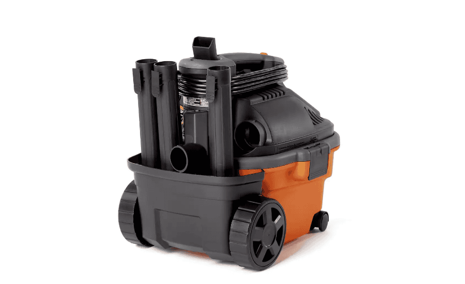 RIDGID WD4070 4 Gallon 5.0-Peak HP Portable Wet/Dry Shop Vacuum with Fine Dust Filter, Hose and Accessories