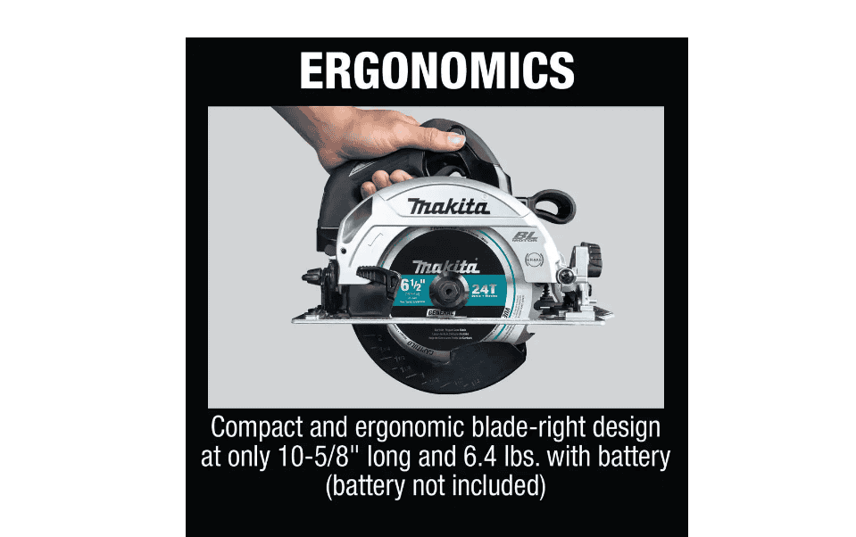 Makita Circular Saw XSH04ZB 18-Volt 6-1/2 in. LXT Sub-Compact Lithium-Ion Brushless Cordless (Tool Only)
