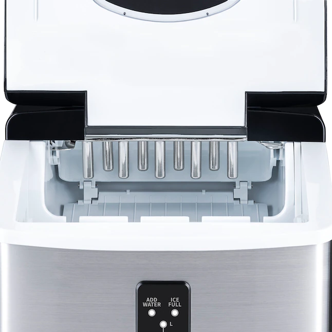 NewAir AI-100SS Portable Ice Maker 28 lb. Daily - Countertop Compact Design, 3 Size Bullet Shaped Ice, Stainless with Black Lid - Image 16
