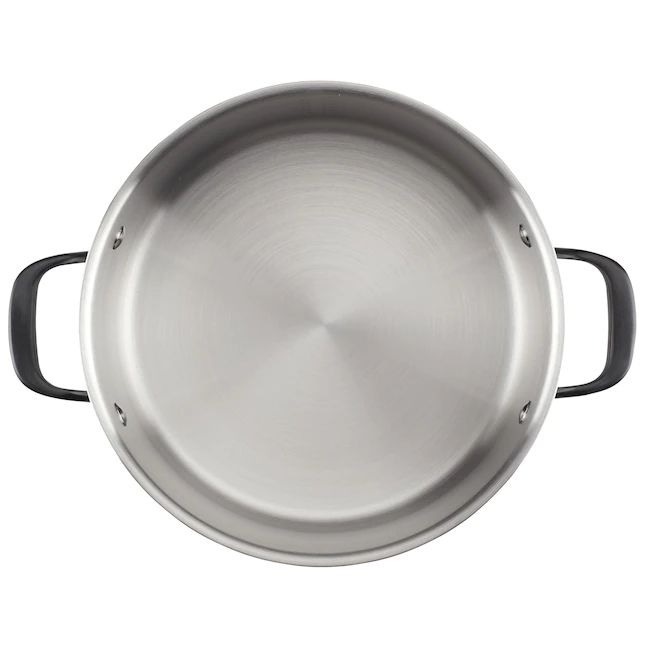 KitchenAid 8 Quart Stainless Steel 5-Ply Clad Stockpot with Lid - Image 9
