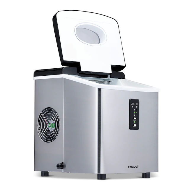 NewAir AI-100SS Portable Ice Maker 28 lb. Daily - Countertop Compact Design, 3 Size Bullet Shaped Ice, Stainless with Black Lid - Image 17