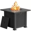 Devoko 28" Square 50000 BTU Propane Fire Pit Table