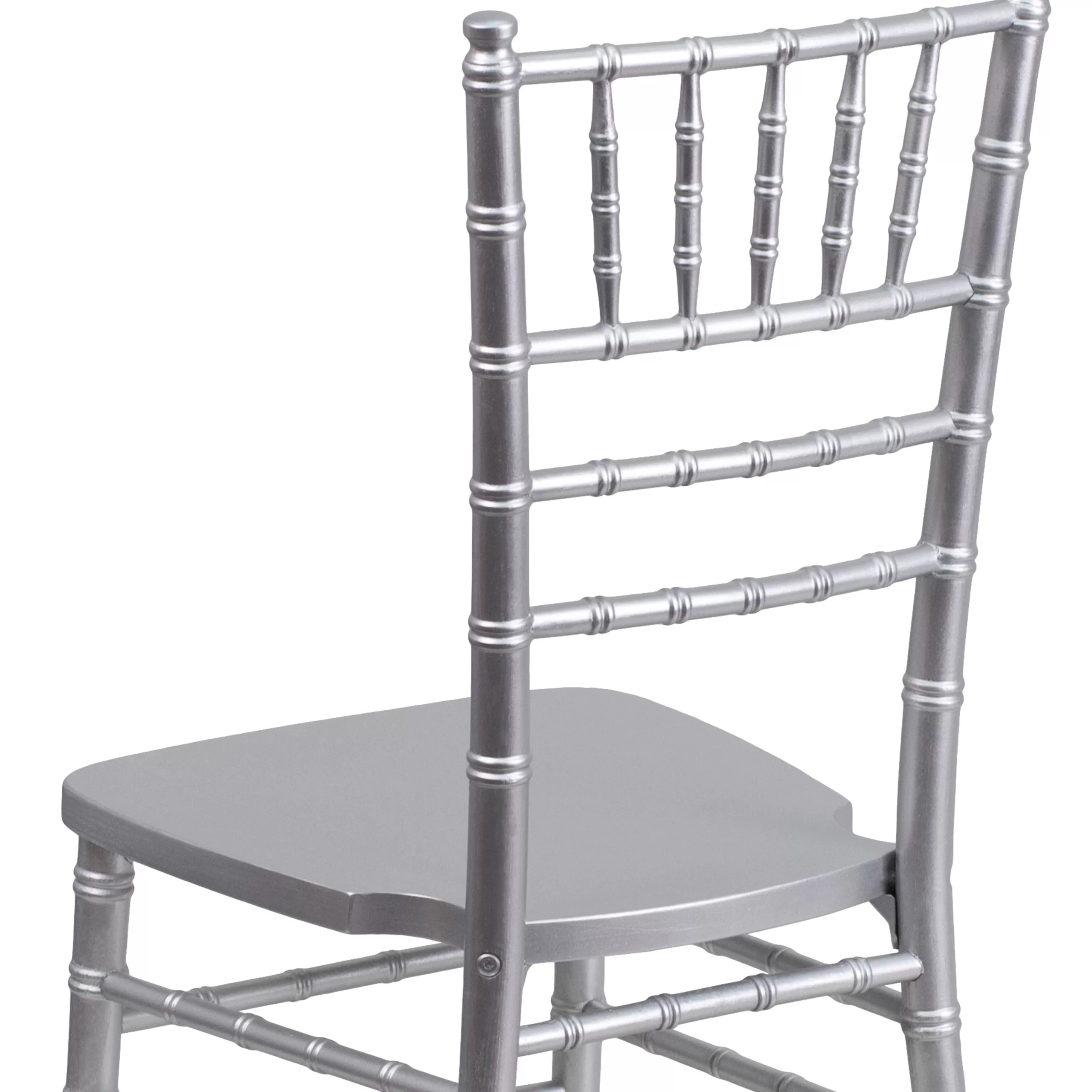 BizChair Silver Wood Chiavari Chair