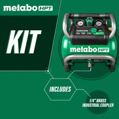 Alternative view of Metabo HPT Air Compressor EC36DAQ4M MultiVolt 2-Gallon Single Stage Portable Cordless Electric with Accessories