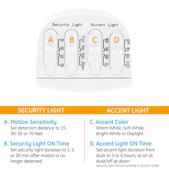 Enbrighten 240-Degree 3100-Lumen White Hardwired LED Outdoor Motion-Activated Flood Light with Timer - Image 7