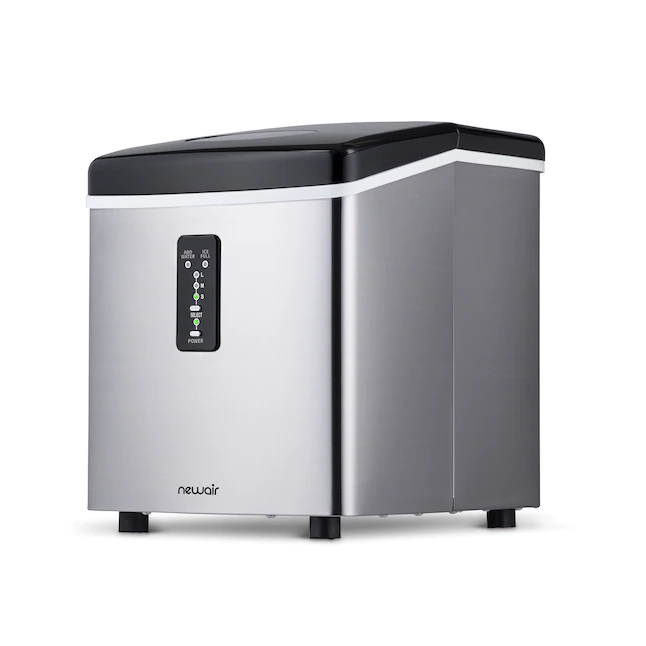 NewAir AI-100SS Portable Ice Maker 28 lb. Daily - Countertop Compact Design, 3 Size Bullet Shaped Ice, Stainless with Black Lid - Image 18