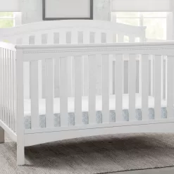 Delta Children Waverly 6-in-1 Convertible Baby Crib, Bianca White