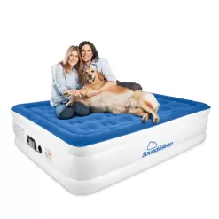 SoundAsleep Dream Series Air Mattress with ComfortCoil Technology & Internal Built In High Capacity Pump - Queen Size