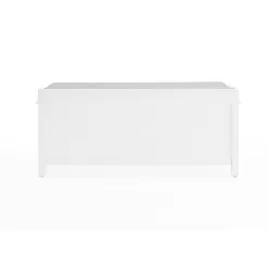 Alaterre Coventry Storage Bench, Dove Gray and White