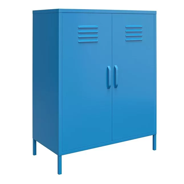 Ameriwood Home Cache 43.43-in W x 39.96-in H x 15.75-in D Steel Full Storage Lockers, Blue Cabinet - Image 7