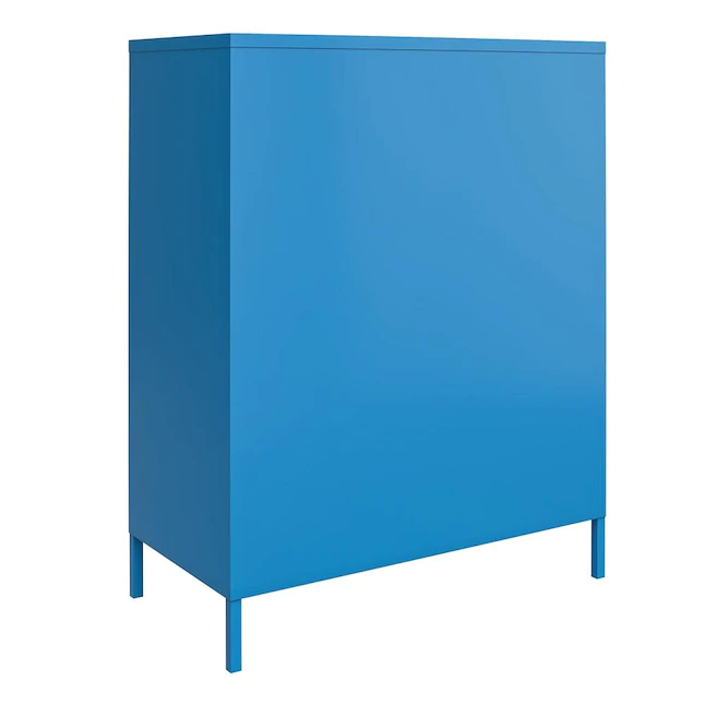 Ameriwood Home Cache 43.43-in W x 39.96-in H x 15.75-in D Steel Full Storage Lockers, Blue Cabinet - Image 5