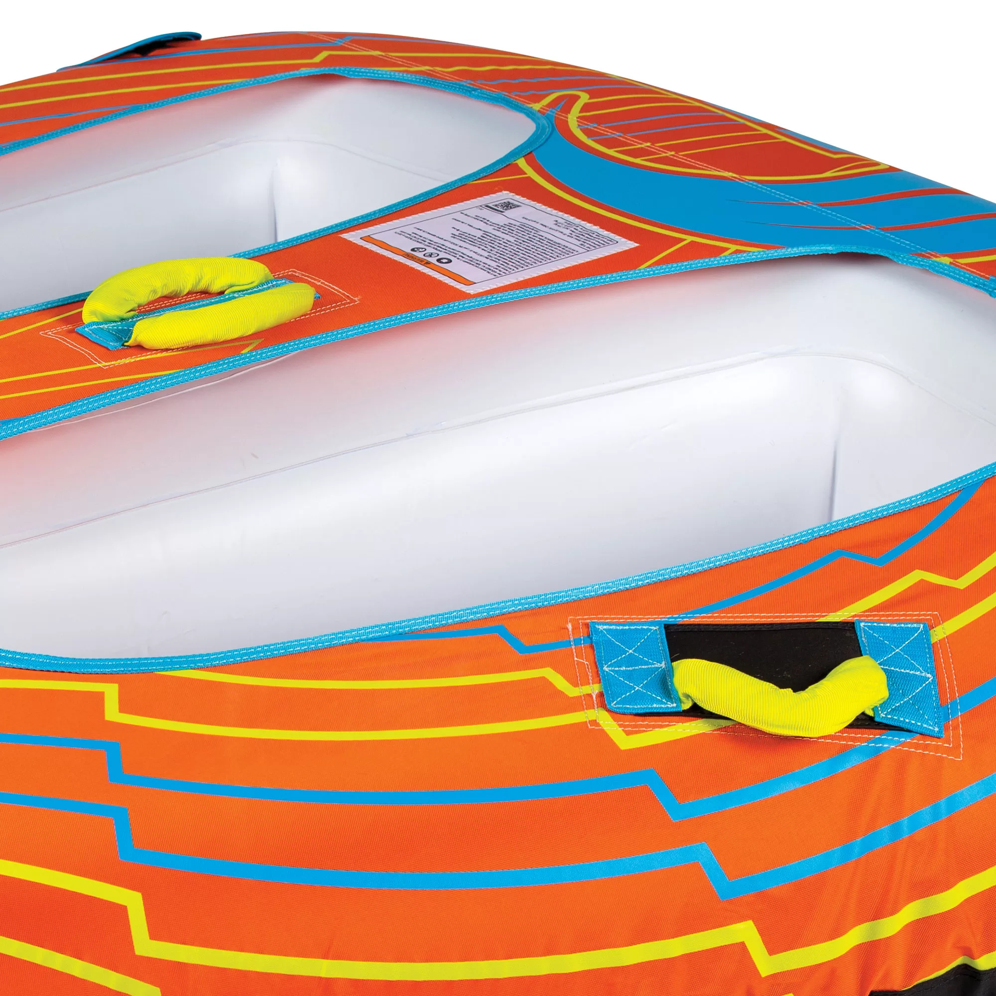 Connelly Double Trouble 2 Rider Inflatable Boat Towable Inner Tube, Orange