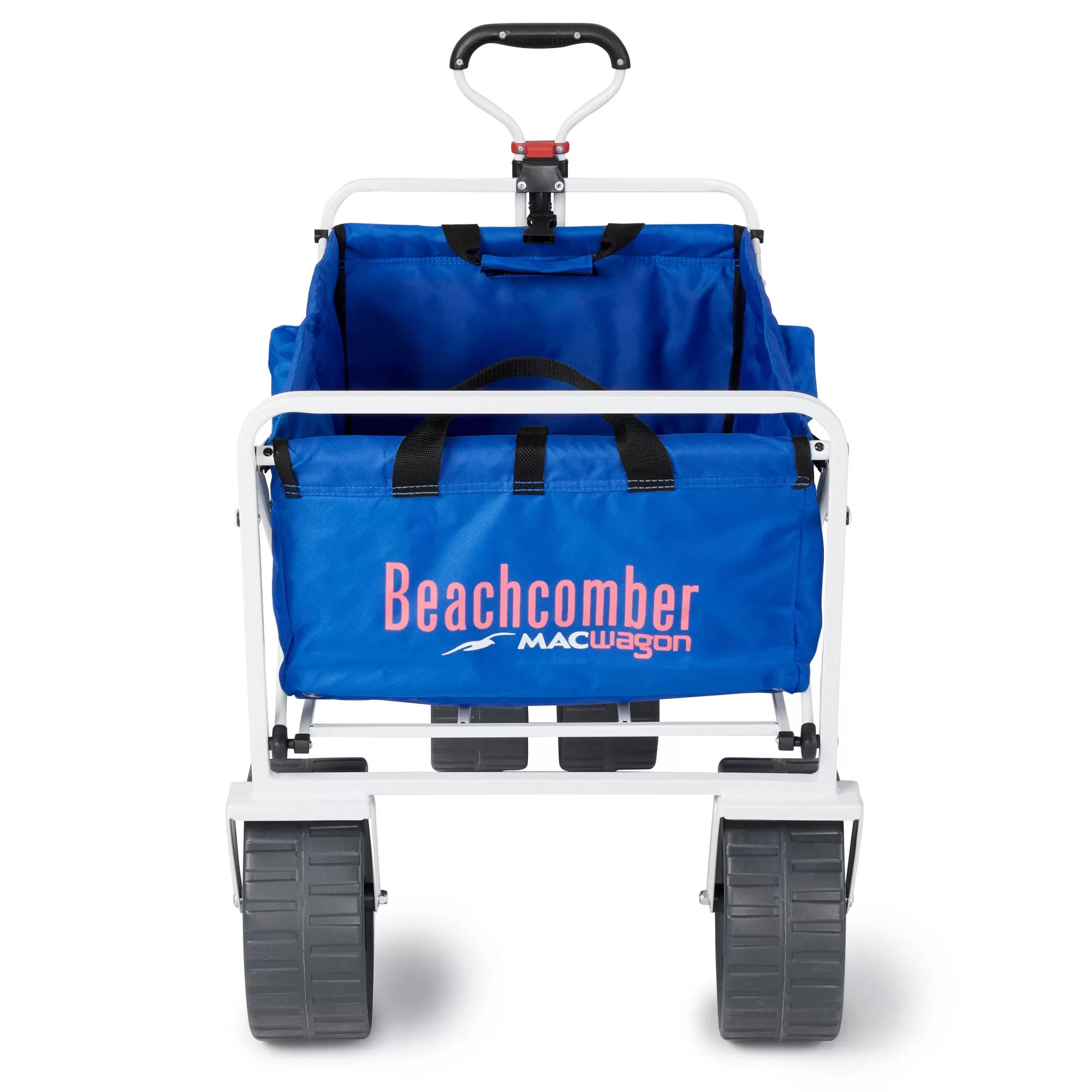 Mac Sports Collapsible Folding All Terrain Outdoor Beach Utility Wagon Cart, Blue