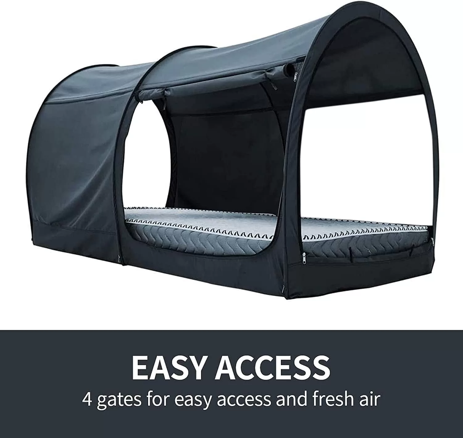 Alvantor Bed Tent Pop Up Canopy Twin Size Charcoal