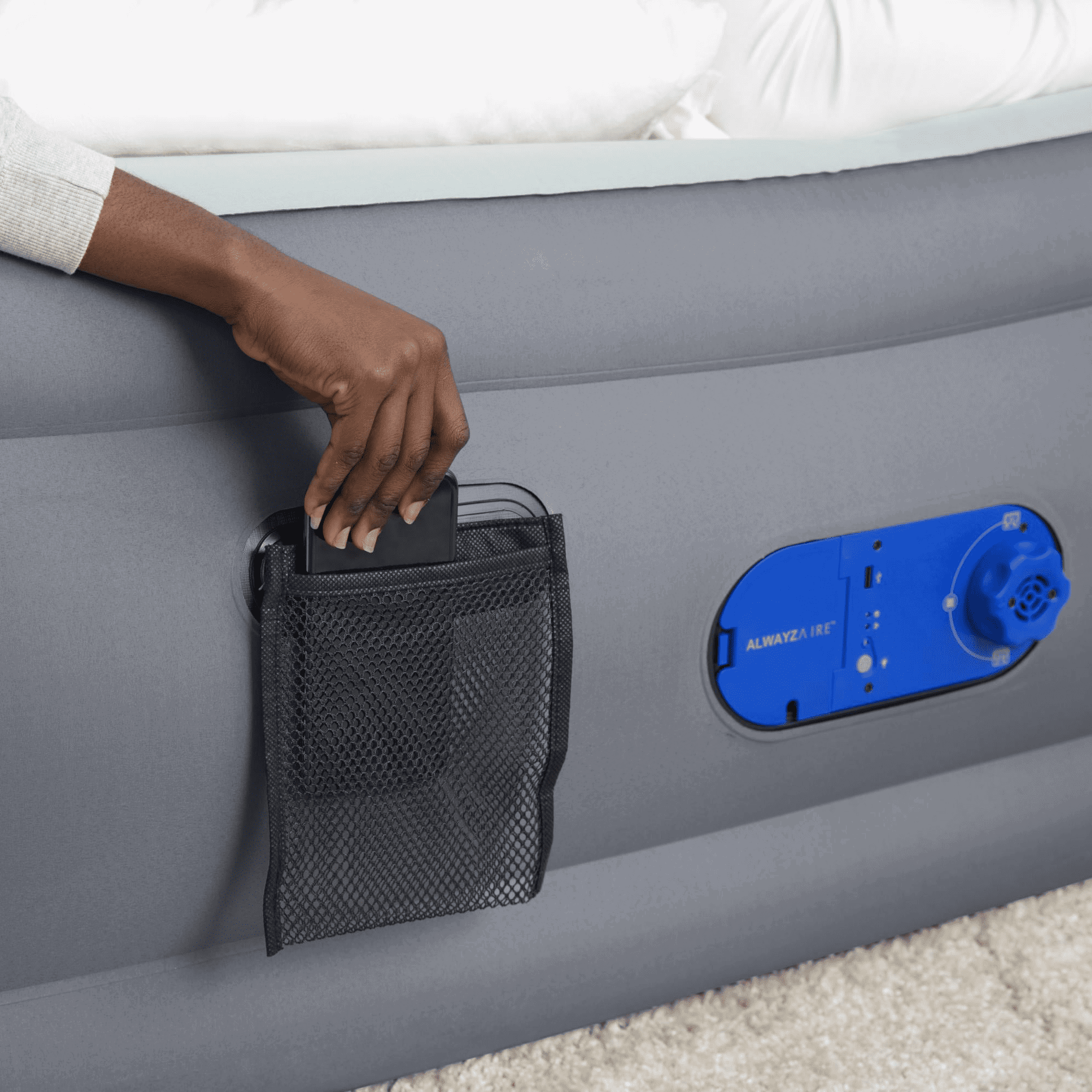 AlwayzAire 20" Queen Air Mattress with Built-in Pump