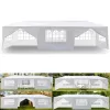 Resenkos 10' x 30' Outdoor White Waterproof Gazebo Canopy Tent with Removable Sidewalls and Windows Heavy Duty Tent (10' x 30' with 8 Sidewalls)