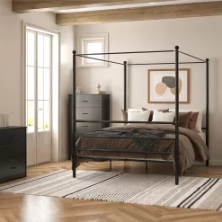 Mainstays Classic 5 Drawer Dresser, Black Oak