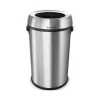 Alpine Industries 17 Gal. Stainless Steel Commercial Trash Can