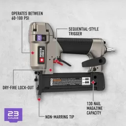 Porter-Cable PCFP3KIT 6 Gal. Portable Electric Air Compressor with 16-Gauge, 18-Gauge and 23-Gauge Nailer Combo Kit (3-Tool)