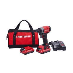 CRAFTSMAN CMCF810C2 V20 20-volt Max Variable Speed Brushless Cordless Impact Driver (2-Batteries Included)