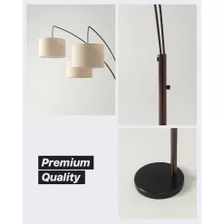 Alternative view of Brightech  84-in Oil Brushed Bronze Multi-head Floor Lamp