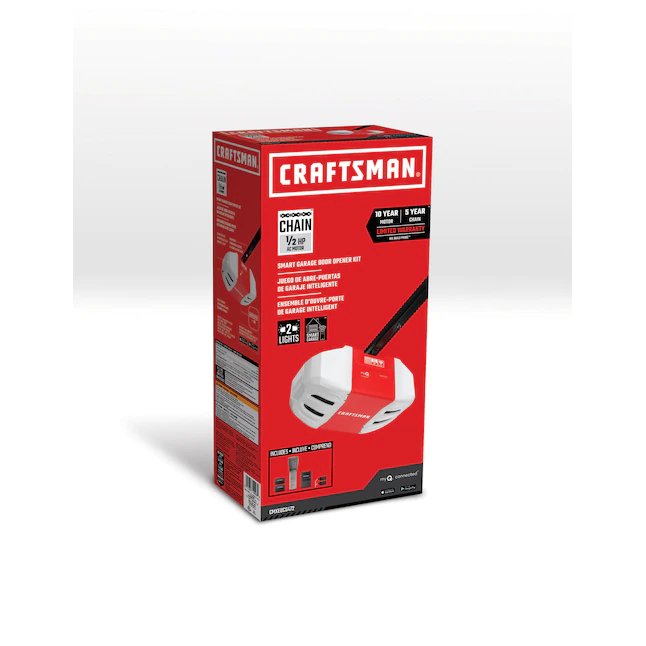 CRAFTSMAN 0.5-HP myQ Smart Chain Drive Garage Door Opener Works with Myq Wi-fi Compatibility - Image 6