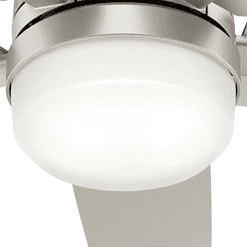 Cavera II 52 in. Matte Nickel Wifi-Enabled Smart Ceiling Fan Light Kit & Remote