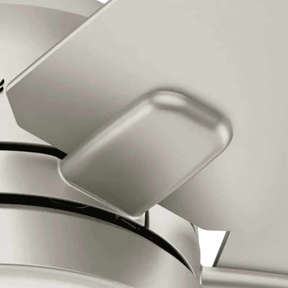 Cavera II 52 in. Matte Nickel Wifi-Enabled Smart Ceiling Fan Light Kit & Remote
