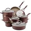 Circulon  11 Piece Symmetry Hard Anodized Cookware Set, Merlot