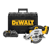DEWALT Circular Saw DCS391P1 20-Volt MAX Cordless 6-1/2 in. with 20-Volt Battery 5.0Ah & Charger