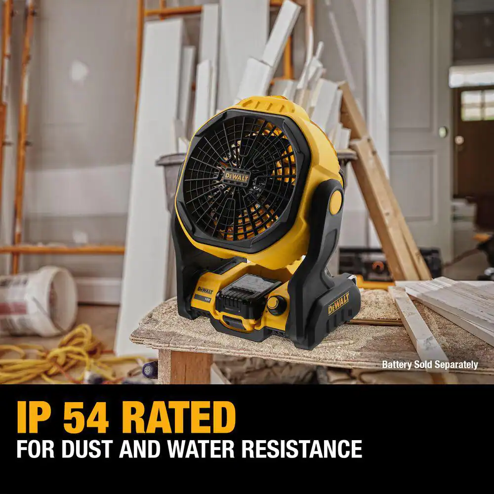DEWALT DCE512B 20-Volt MAX Jobsite Fan