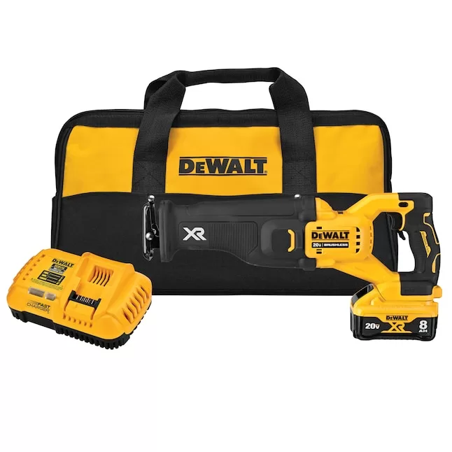 DEWALT Reciprocating Saw DCS368W1 XR POWER DETECT 20-volt Max Variable Speed Brushless Cordless (Charger Included and Battery Included)