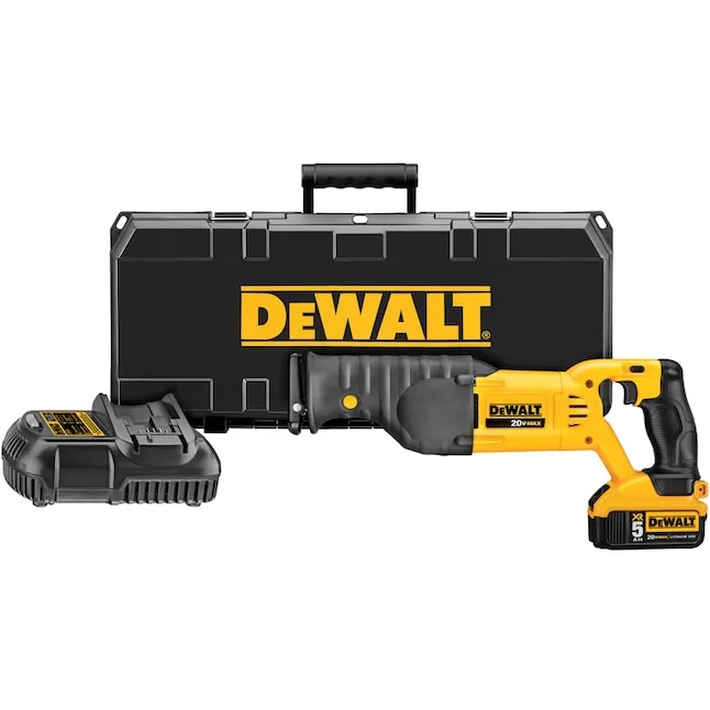 DEWALT Reciprocating Saw DCS380P1 20-Volt MAX Cordless with (1) Battery 5.0Ah & Charger