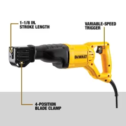 Alternative view of DEWALT Reciprocating Saw DWE304 Variable Speed Corded