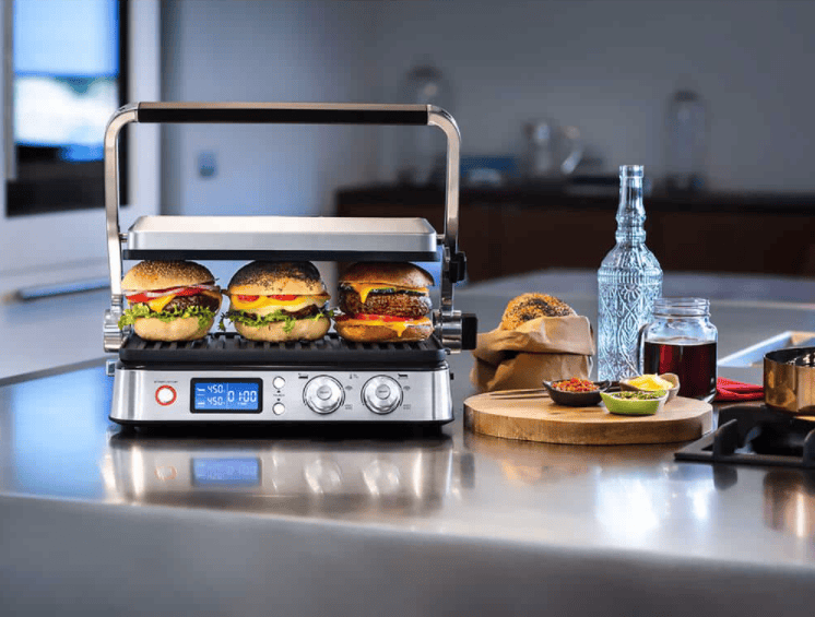 DeLonghi Livenza All-Day 130 sq. in. Stainless Steel Non-Stick Indoor Grill