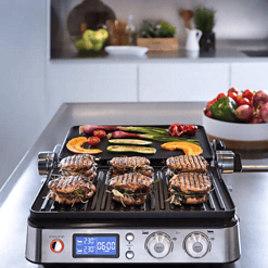 DeLonghi Livenza All-Day 130 sq. in. Stainless Steel Non-Stick Indoor Grill