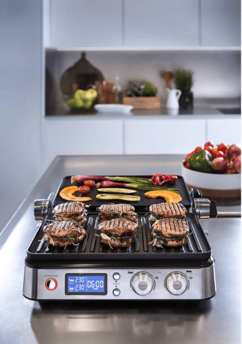 DeLonghi Livenza All-Day 130 sq. in. Stainless Steel Non-Stick Indoor Grill