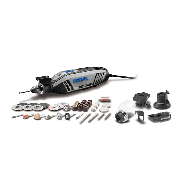 Dremel 4300 47-Piece Variable Speed Corded 1.8-Amp Multipurpose Rotary Tool with Hard Case