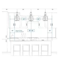 Progress Lighting P500022-143 Gulliver 8-1/2 in. 1-Light Graphite Coastal Drum Mini-Pendant with Weathered Gray Wood Accents