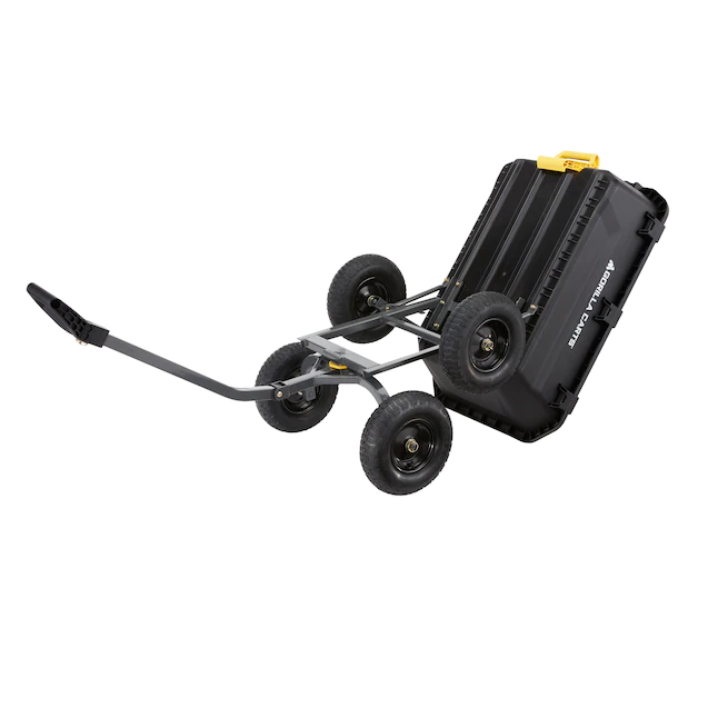 Gorilla Carts 7-cu ft Poly Yard Cart - Image 6