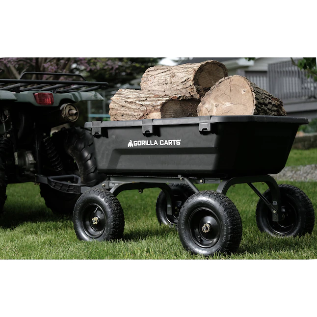 Gorilla Carts 7-cu ft Poly Yard Cart - Image 8