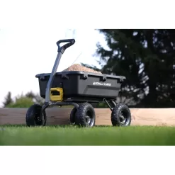 Alternative view of Gorilla Carts  7-cu ft Poly Yard Cart