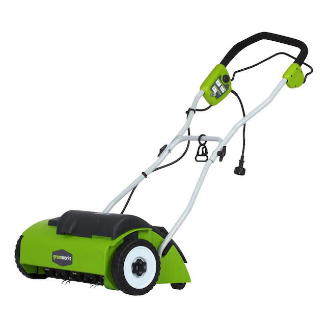 Greenworks 27022 Corded Electric Dethatcher (Stainless Steel Tines)